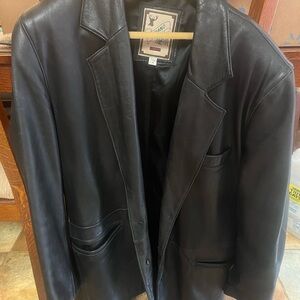 Luciano Black leather Jacket